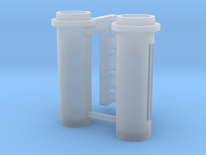 Karmfork Pipe AHTS (2pcs) in Clear Ultra Fine Detail Plastic