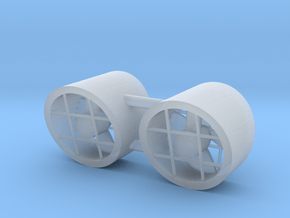 FCS 2610 - bowthruster (2 PCS) in Clear Ultra Fine Detail Plastic