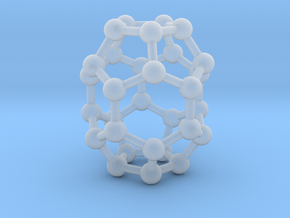 0006 Fullerene c30-1 in Clear Ultra Fine Detail Plastic