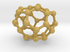 0010 Fullerene c32-1 c2 in Tan Fine Detail Plastic