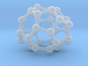 0011 Fullerene c32-2 d2 in Clear Ultra Fine Detail Plastic
