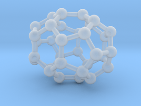 0012 Fullerene c32-3 d3d in Clear Ultra Fine Detail Plastic