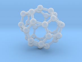 0013 Fullerene c32-4 c2 in Clear Ultra Fine Detail Plastic