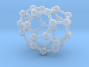 0016 Fullerene c34-1 c2 in Clear Ultra Fine Detail Plastic