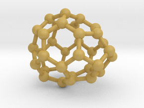 0017 Fullerene c34-2 cs in Tan Fine Detail Plastic