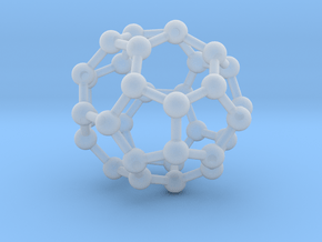 0018 Fullerene c34-3 cs in Clear Ultra Fine Detail Plastic