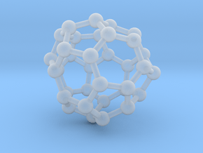 0020 Fullerene c34-5 c2 in Clear Ultra Fine Detail Plastic