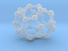 0029 Fullerene c36-01 c2 in Clear Ultra Fine Detail Plastic