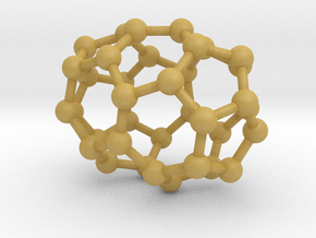 0030 Fullerene c36-02 d2 in Tan Fine Detail Plastic