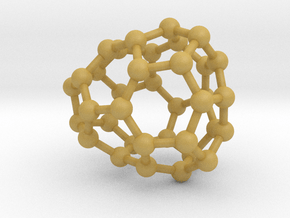 0031 Fullerene c36-03 c1 in Tan Fine Detail Plastic