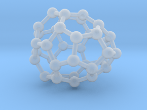 0034 Fullerene c36-06 d2d in Clear Ultra Fine Detail Plastic