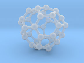 0038 Fullerene c36-10 c2 in Clear Ultra Fine Detail Plastic