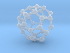 0042 Fullerene c36-14 d2d in Clear Ultra Fine Detail Plastic