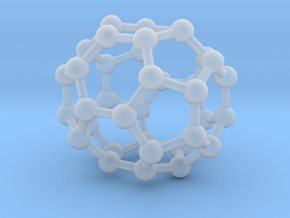 0043 Fullerene c36-15 d6h in Clear Ultra Fine Detail Plastic