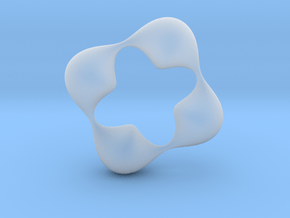 0057 Antisymmetric Torus (p=4.0) #006 in Clear Ultra Fine Detail Plastic