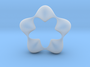 0058 Antisymmetric Torus (p=5.0) #007 in Clear Ultra Fine Detail Plastic