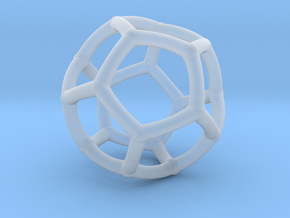 0073 Stereographic Polyhedra - Dodecahedron in Clear Ultra Fine Detail Plastic