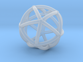 0074 Stereographic Polyhedra - Icosahedron in Clear Ultra Fine Detail Plastic