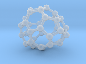 0086 Fullerene c38-5 c1  in Clear Ultra Fine Detail Plastic