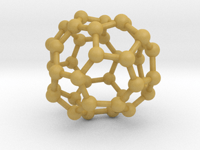 0094 Fullerene c38-13 c2 in Tan Fine Detail Plastic