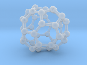 0094 Fullerene c38-13 c2 in Clear Ultra Fine Detail Plastic