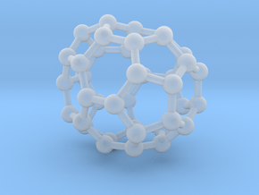 0096 Fullerene c38-15 c2v in Clear Ultra Fine Detail Plastic