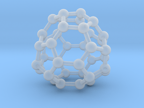 0098 Fullerene c38-17 c2 in Clear Ultra Fine Detail Plastic
