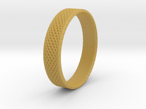 0102 Lissajous Figure Ring (Size10, 19.8mm) #003 in Tan Fine Detail Plastic