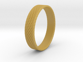 0103 Lissajous Figure Ring (Size10.5, 20.2mm) #004 in Tan Fine Detail Plastic