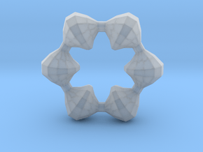 0105 Antisymmetric Torus (p=6;u=36;v=12) 10cm #012 in Clear Ultra Fine Detail Plastic