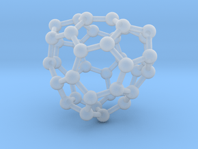 0122 Fullerene C40-16 c2 in Clear Ultra Fine Detail Plastic