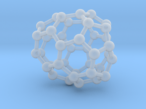 0131 Fullerene C40-25 c2 in Clear Ultra Fine Detail Plastic
