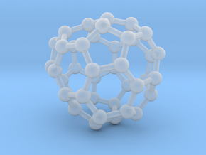 0132 Fullerene C40-26 c1 in Clear Ultra Fine Detail Plastic