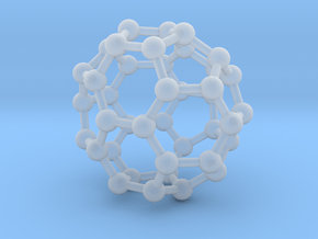 0149 Fullerene C40-37 c2v in Clear Ultra Fine Detail Plastic