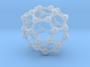 0147 Fullerene C40-35 c2 in Clear Ultra Fine Detail Plastic