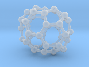 0145 Fullerene C40-33 d2h in Clear Ultra Fine Detail Plastic