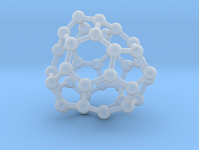 0143 Fullerene C40-31 cs in Clear Ultra Fine Detail Plastic