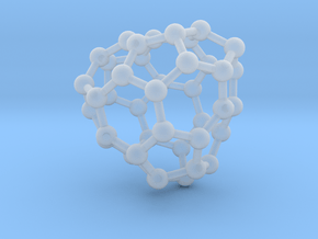 0142 Fullerene C40-30 c3 in Clear Ultra Fine Detail Plastic