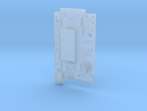 Casio MQ-1 Circuit Board in Clear Ultra Fine Detail Plastic