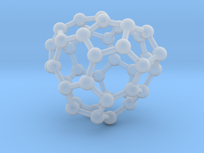 0141 Fullerene C40-29 c2 in Clear Ultra Fine Detail Plastic