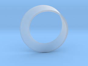 0153 Mobius strip (p=1, d=5cm) #001 in Clear Ultra Fine Detail Plastic