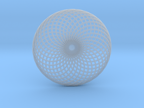 0163 Torus of Doubly Twisted Strips (n=32, d=15cm) in Clear Ultra Fine Detail Plastic