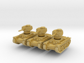 Panzer 38t A (x3) 1/200 in Tan Fine Detail Plastic