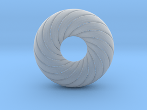 0172 8-Torus [2-2-4-4] (n=8, 5.0cm)  in Clear Ultra Fine Detail Plastic
