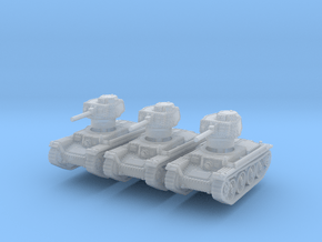 Panzer 38t A (x3) 1/220 in Clear Ultra Fine Detail Plastic