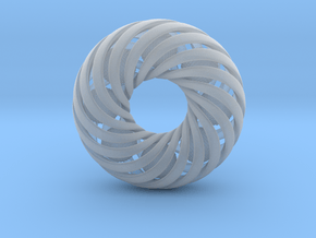 0173 8-Torus [2-2-4-4] & 8 Ball (n=8, 10.0cm) in Clear Ultra Fine Detail Plastic