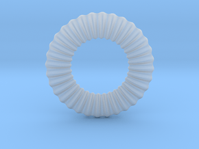 0174 Torus with pattern picture (5cm) #001 in Clear Ultra Fine Detail Plastic