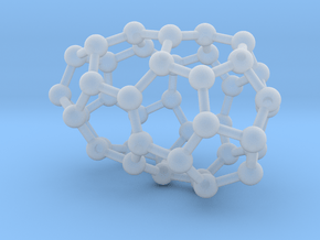 0184 Fullerene C42-1 c2 in Clear Ultra Fine Detail Plastic