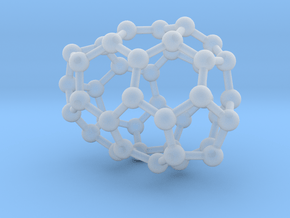 0190 Fullerene C42-7 c2 in Clear Ultra Fine Detail Plastic