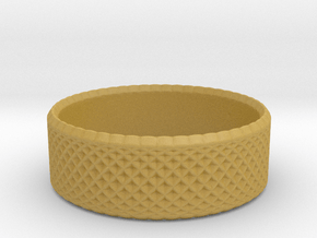 0198 Lissajous Figure Ring (Size2, 13.2mm) #009 in Tan Fine Detail Plastic